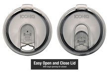 Load image into Gallery viewer, Dual Pack ICONIQ Stainless Steel Vacuum Insulated Tumbler (30 oz Black + 30 oz Blue)