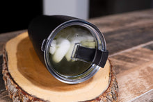 Load image into Gallery viewer, Stock Harbor Stainless Steel 30 Ounce (887 Milliliter) Double Wall Cocktail Shaker Vacuum Insulated Tumbler and Shaker Top; Powder Coated Black