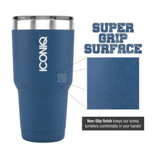 Load image into Gallery viewer, Dual Pack ICONIQ Stainless Steel Vacuum Insulated Tumbler (30 oz Black + 30 oz Blue)