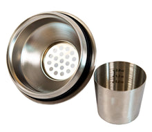 Load image into Gallery viewer, Stock Harbor Stainless Steel 30 Ounce (887 Milliliter) Double Wall Cocktail Shaker Vacuum Insulated Tumbler and Shaker Top; Powder Coated Black

